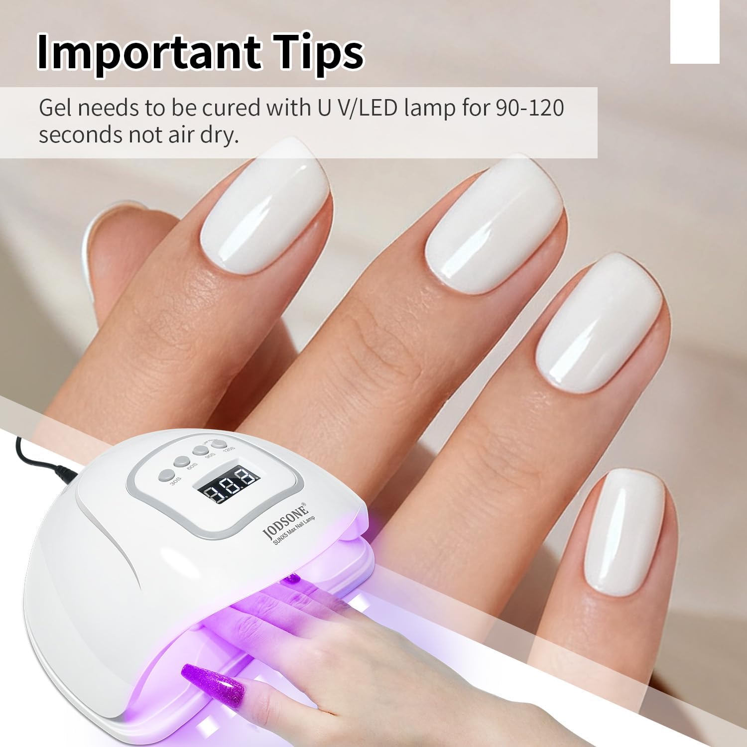 Thumbnail 2 de JODSONE smalto gel senza risciacquo bianco 16,5 ml per nail art