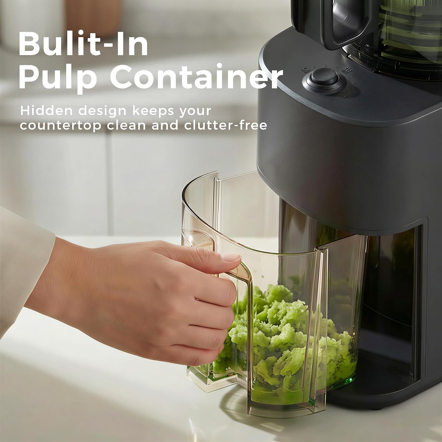 Thumbnail 6 de Cold Press Juicer with 5.5-Inch Wide Feed Chute (Slow Masticating Juicer) — Black