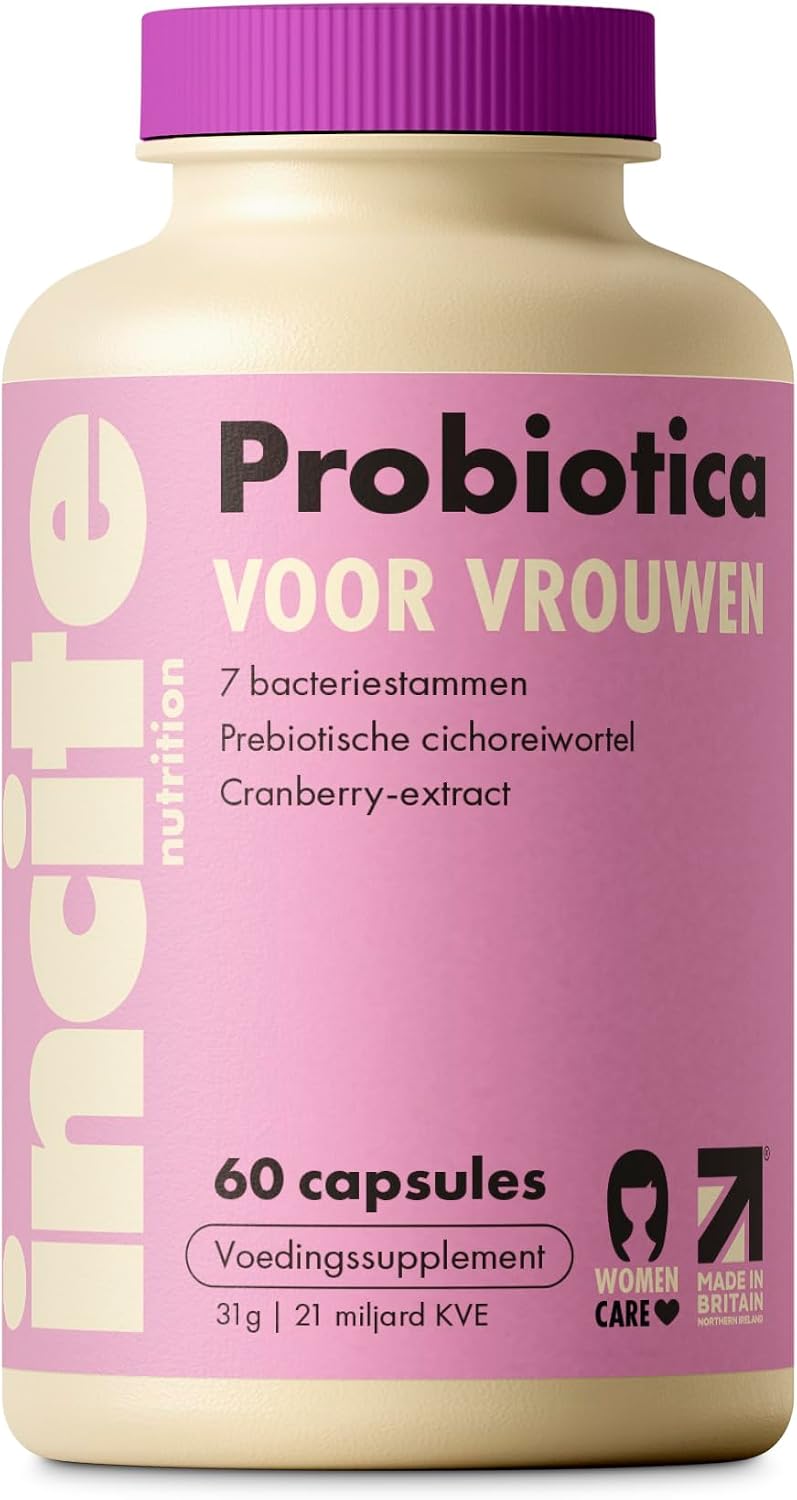 Detalle de Incite Nutrition Probiotica voor Vrouwen met 21 miljard CFU, cranberry en prebiotica