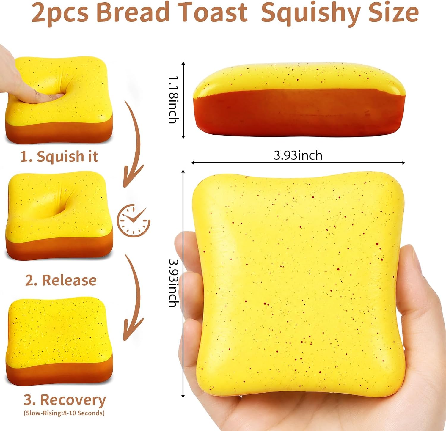 Thumbnail 6 de Bread Squishy Toys, 2-Pack