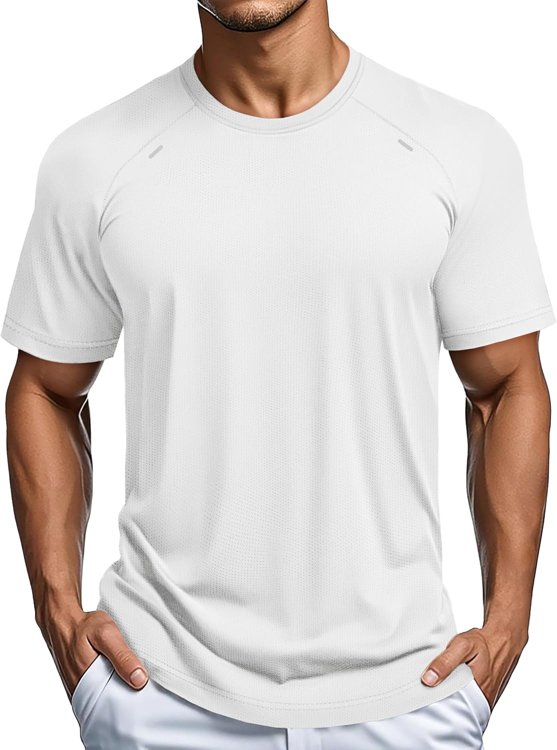 Detalle de Quick-dry gym shirt, mesh 4-way stretch