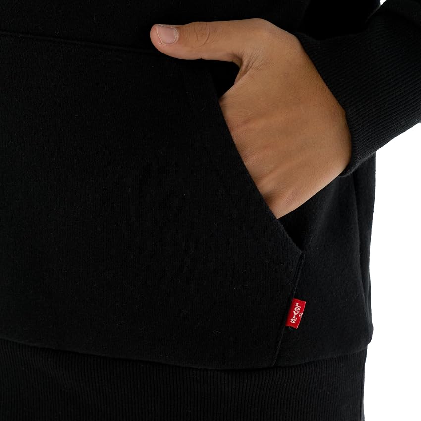 Detalle 2 de Levi's Lvb batwing screenprint hoodie moda niños 6 años negro