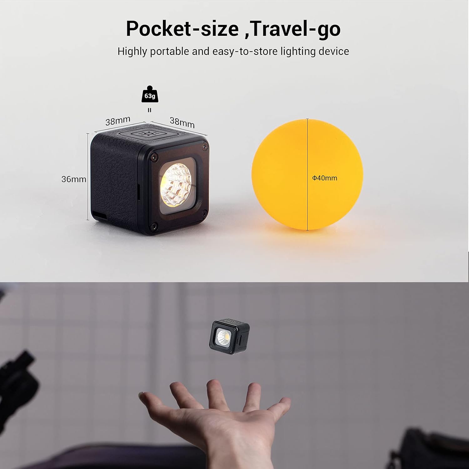 Thumbnail 6 de SMALLRIG Mini Cube Light Kit 5600K CRI95