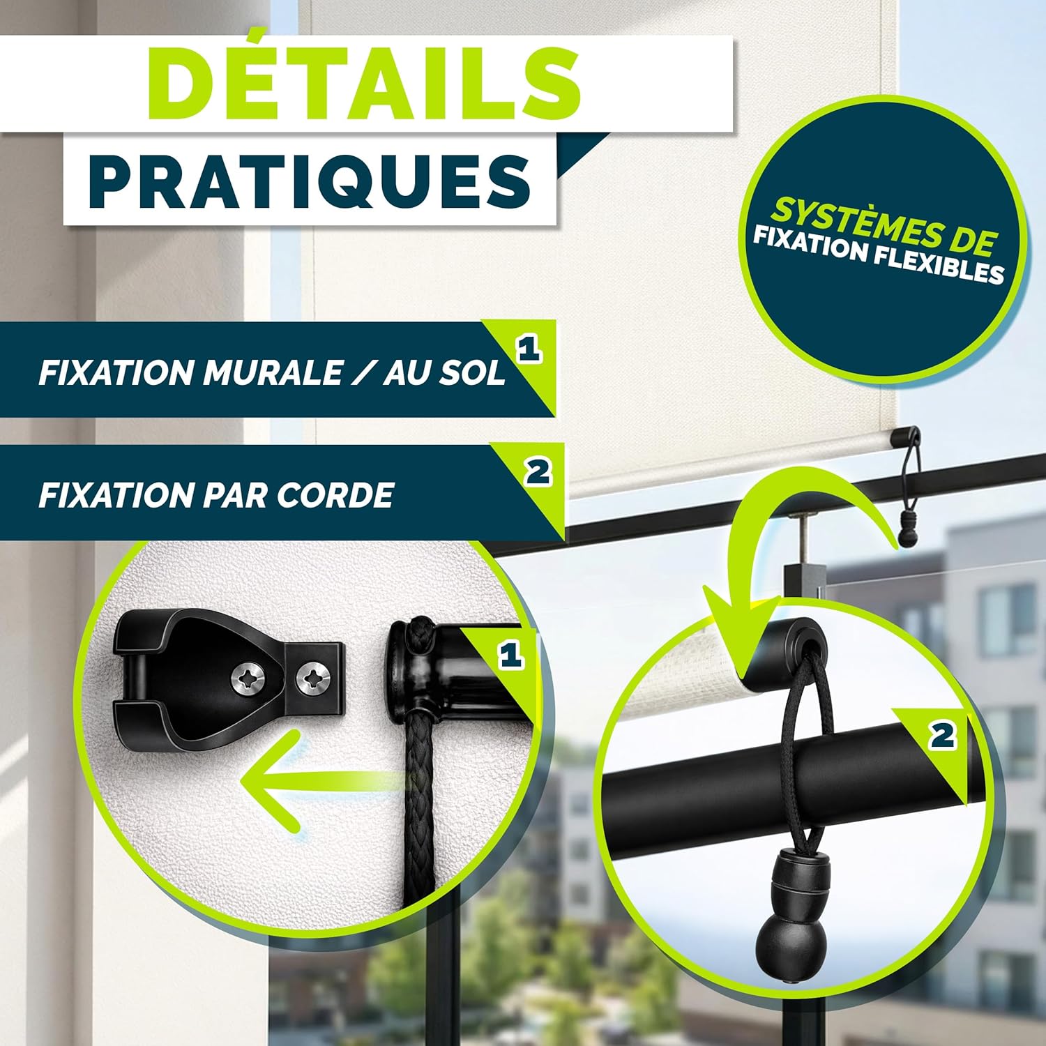 Thumbnail 2 de tillvex® Store Vertical 140 x 250 cm 📐
