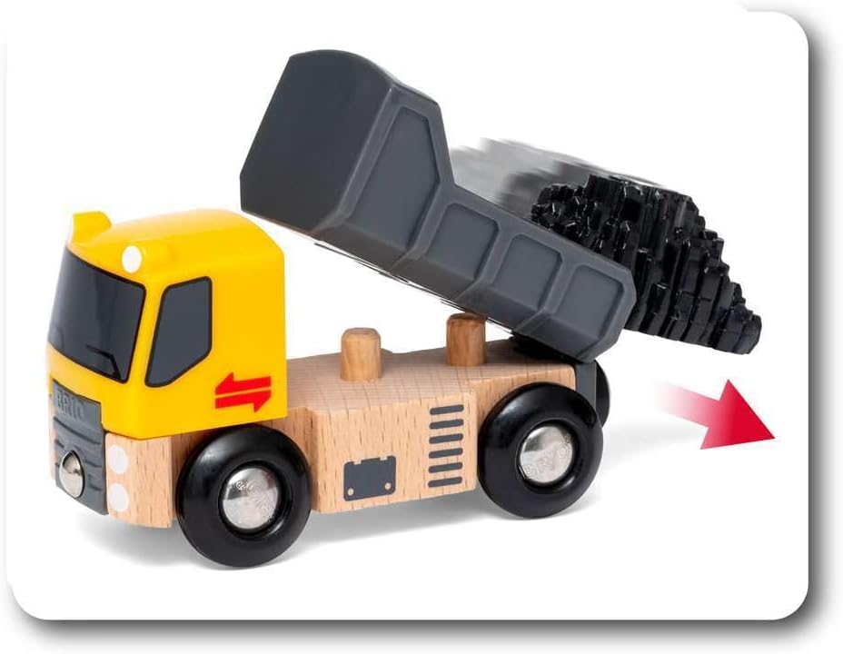 Thumbnail 6 de BRIO 33658 Veicoli da cantiere in BRIO World, set da 5 pezzi con volquete, apisonatrice e cargadora