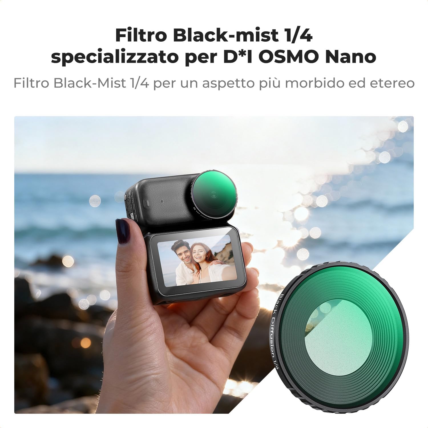 Thumbnail 1 de Filtro Black Diffusion 1/4 per DJI Osmo Nano di K&F CONCEPT