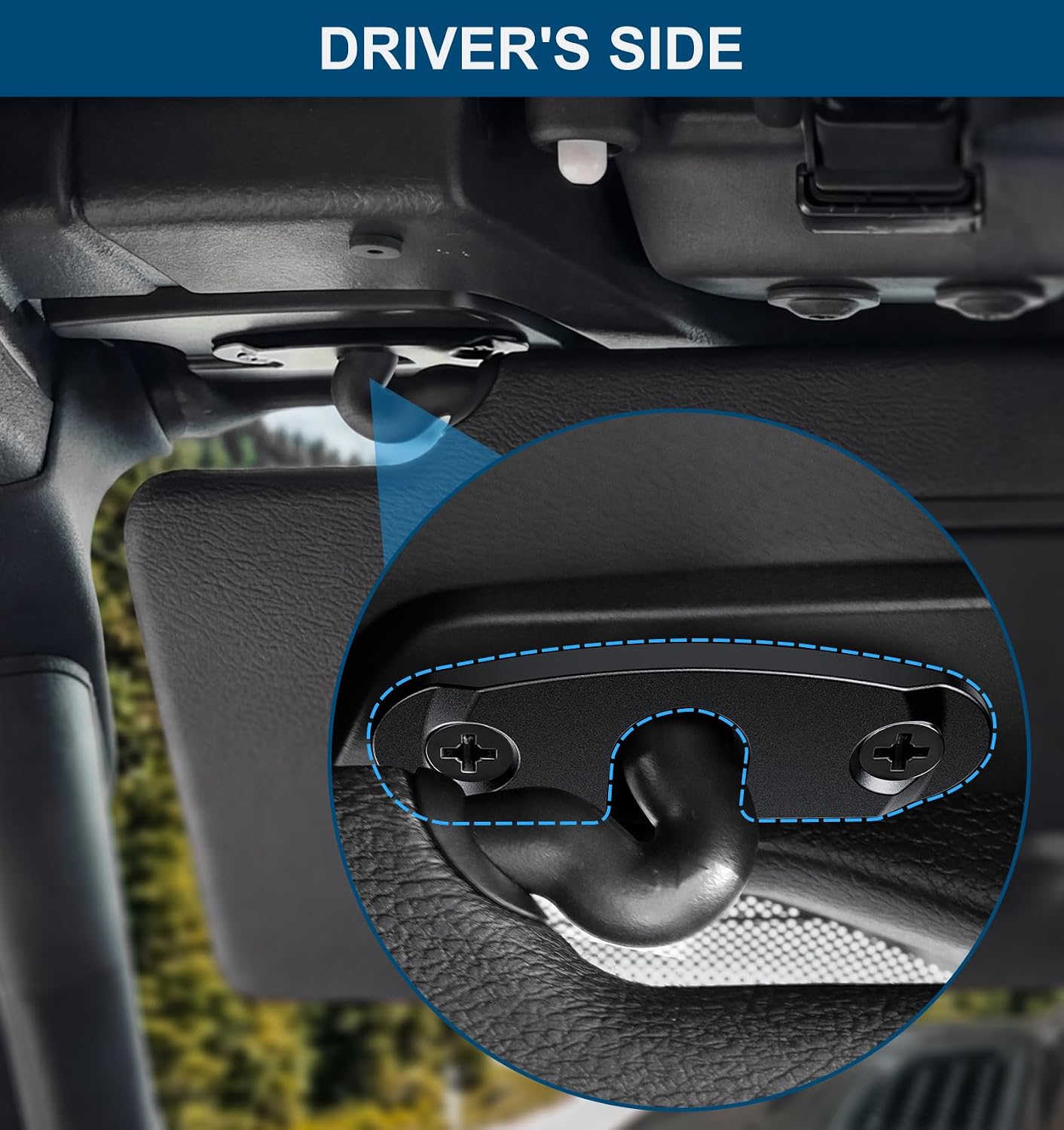 Thumbnail 6 de Sun Visor Mounting Clip Repair Kit for Jeep Wrangler JL/JLU