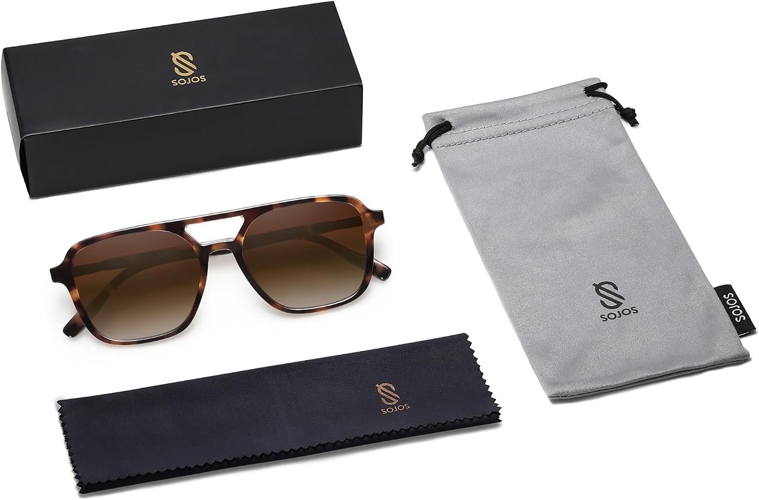 Thumbnail 6 de SOJOS SJ2202C3 Retro Aviator Sunglasses – Timeless Rectangle Aviators for Everyone