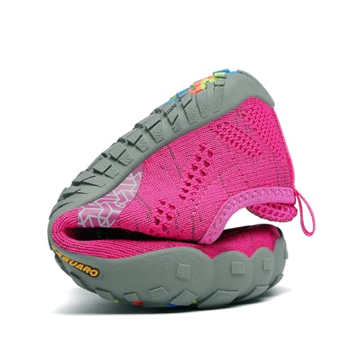 Thumbnail 8 de SAGUARO Barefoot Zapatillas de trail running minimalistas para niños y niñas (rosa, 29 EU)