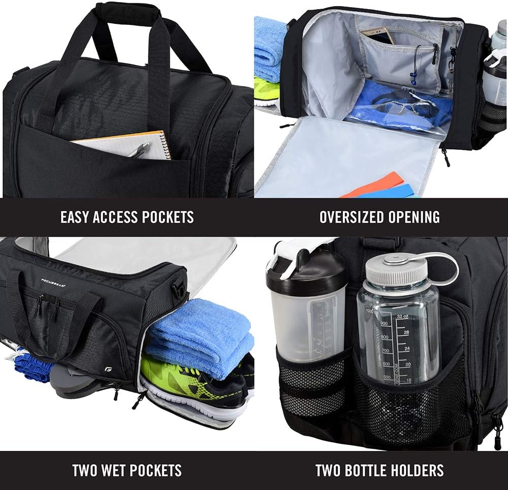 Detalle de Ultimate Gym Bag 2.0 – średnia torba sportowa 50 cm, 10 przegródek