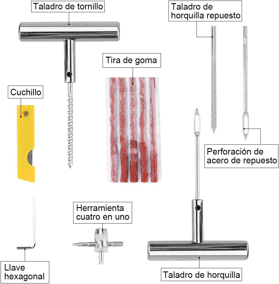 Thumbnail 6 de Faburo 35 PCS Kit repara pinchazos para coche y moto