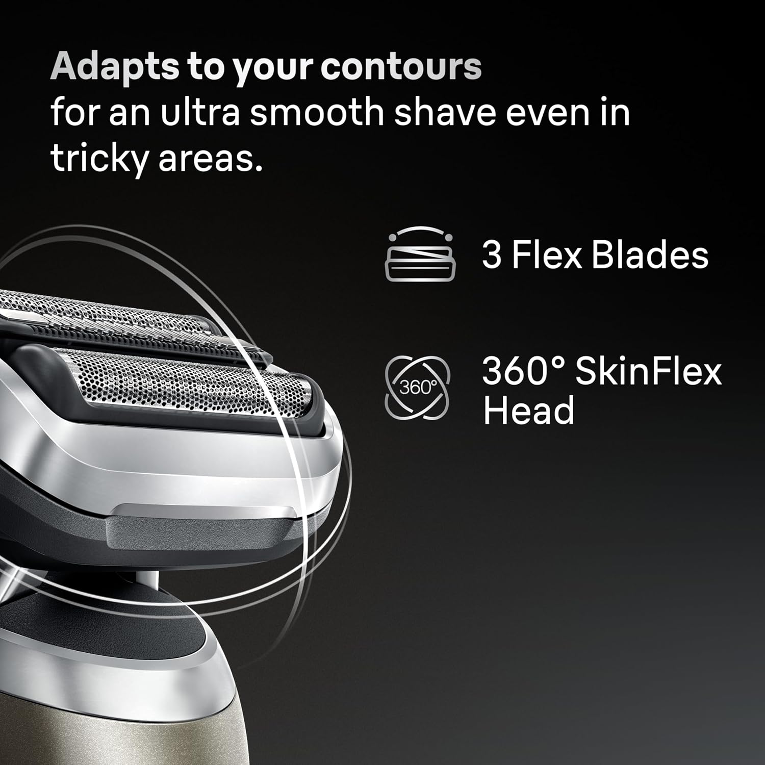 Thumbnail 2 de Braun Series 7 Electric Shaver (Wet & Dry) – Gold