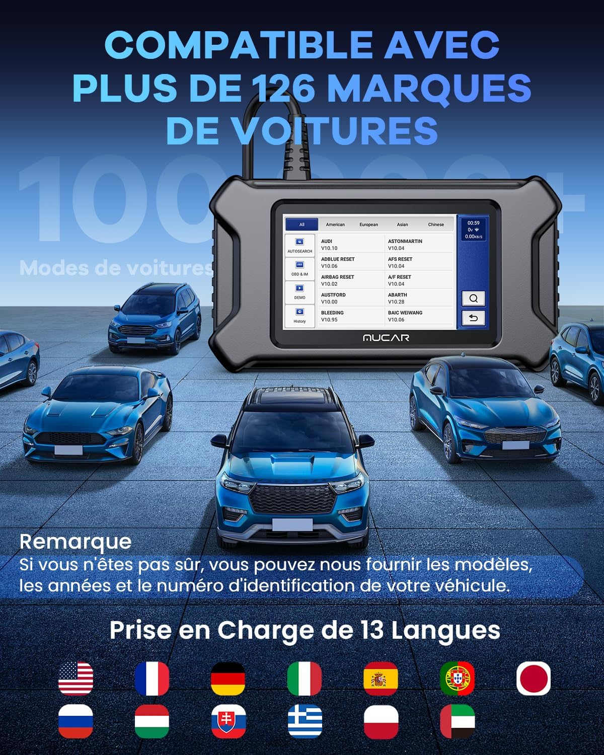 Thumbnail 6 de mucar CS6 Lecteur OBDII Diagnostic Auto