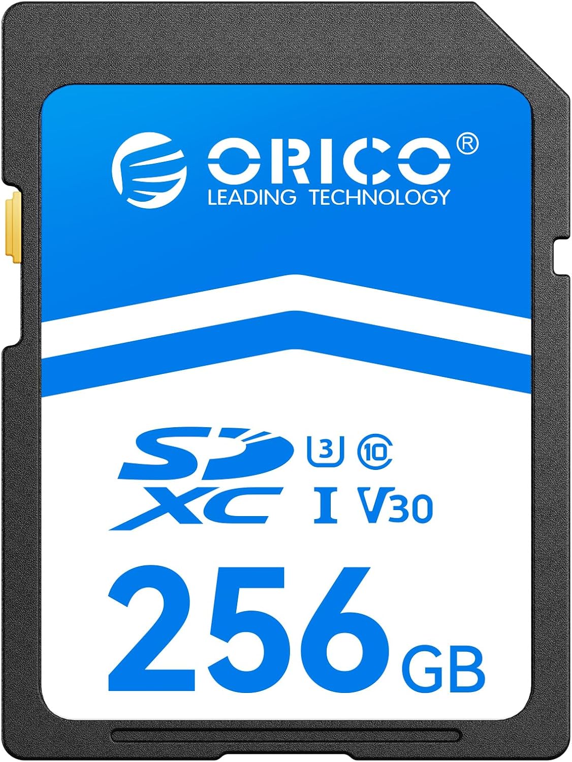 Detalle de ORICO SD Karte 256GB UHS-I, C10, U3, V30 – robuste SDXC Speicherkarte für DSLR und spiegellose Kameras