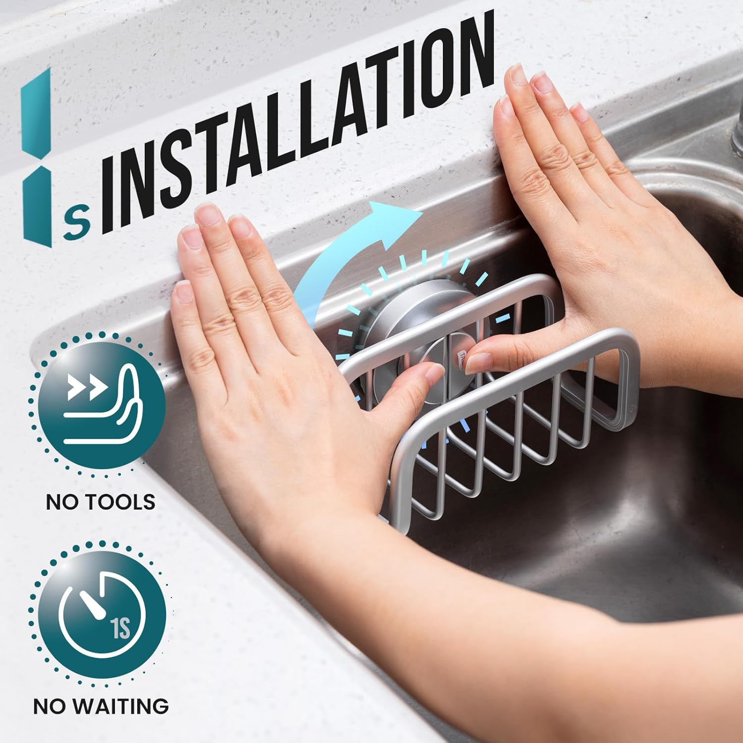 Thumbnail 1 de TAILI Sponge Holder for Kitchen Sink with Strong Suction Cup