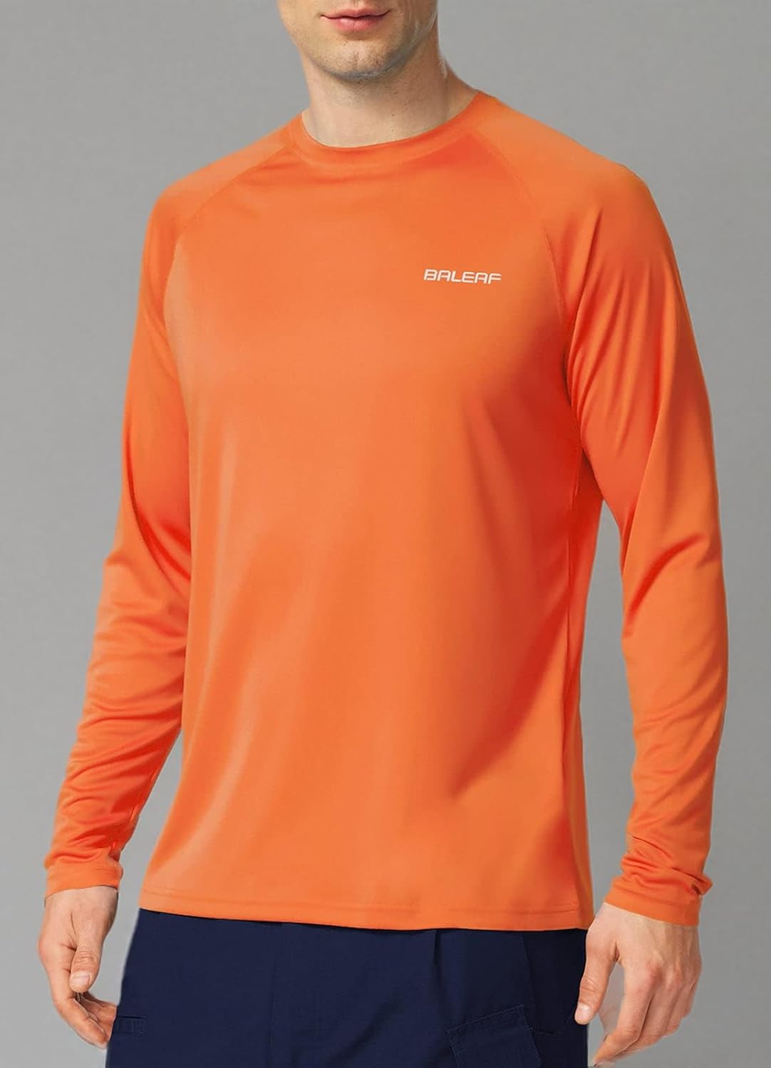 Detalle 2 de Baleaf Men's Sun Protection Shirts UV SPF UPF 50+ Long Sleeve Rash Guard