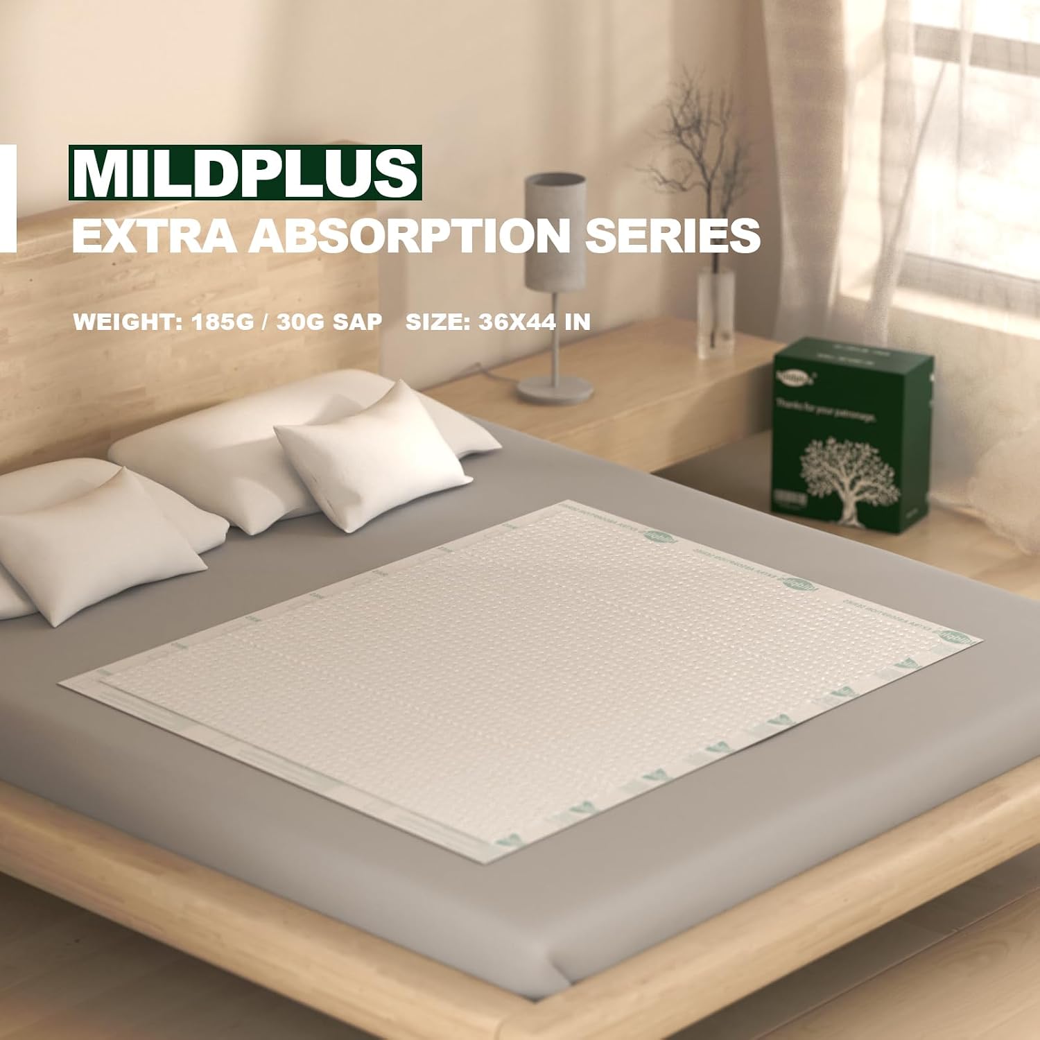 Thumbnail 5 de Heavy Duty Underpads 36x44: Extra Absorbent, High-Strength Backing for Incontinence