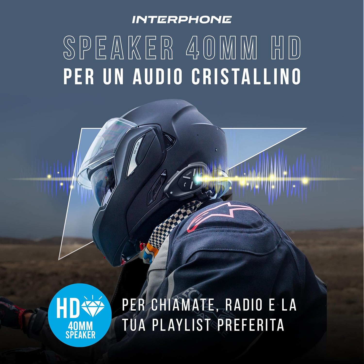 Thumbnail 5 de Interphone Link HD Doppio interfono per casco 300 m