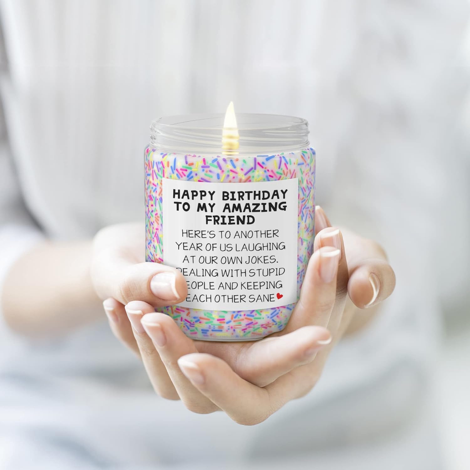 Thumbnail 4 de Birthday Gifts for Women Friend Bestie: Lavender Birthday Cake Scented 9oz Candle