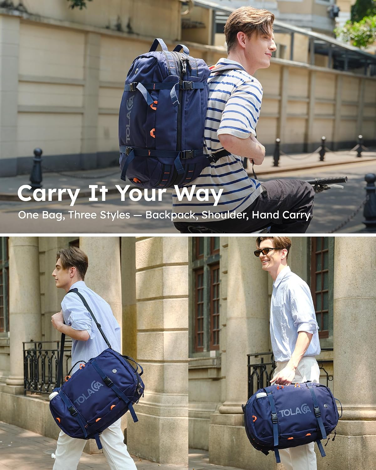 Detalle 2 de Tolaccea Mochila de Viaje 40–50L para portátil 15,6
