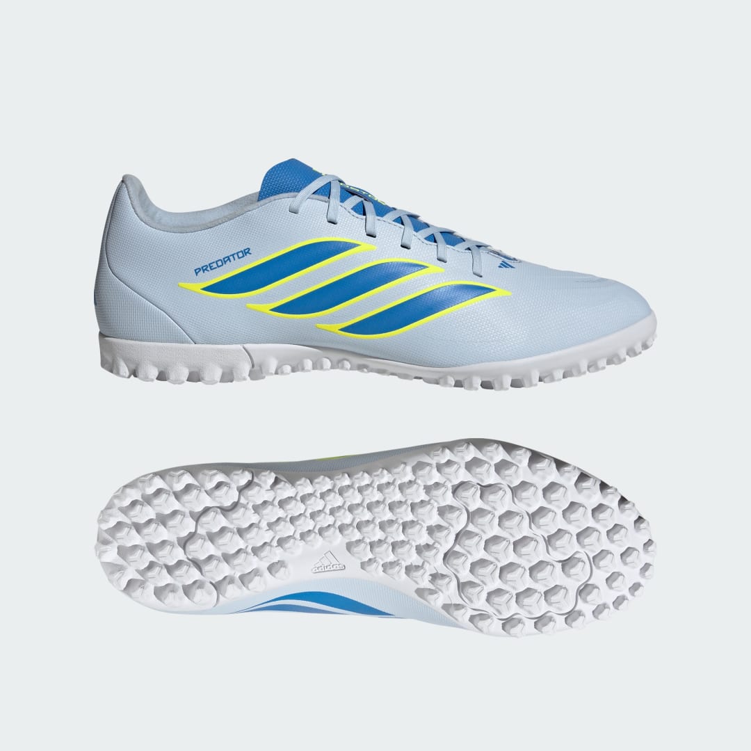 Detalle de Adidas Predator Club moqueta Azul: bota de fútbol para césped artificial