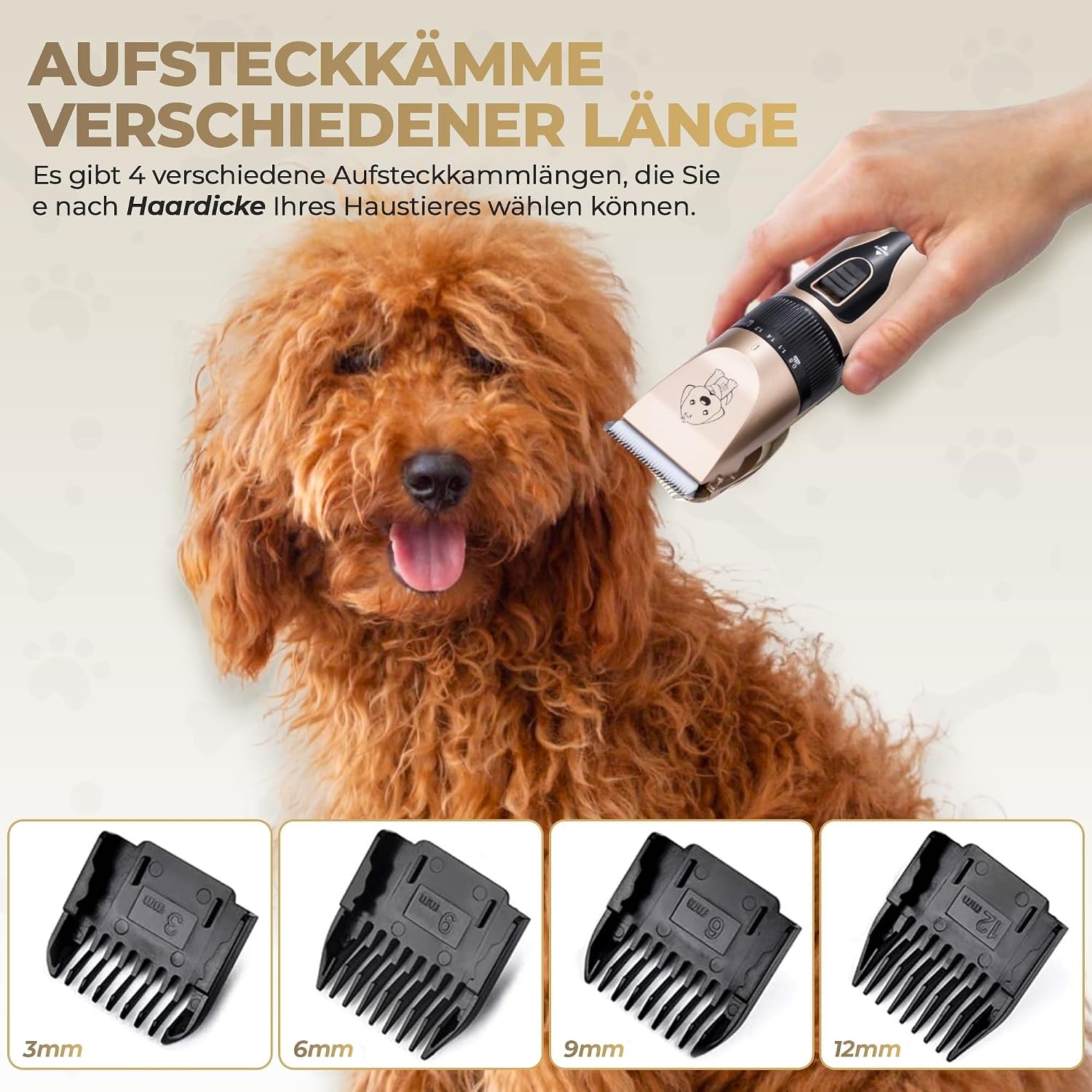 Detalle 2 de GLOBAL TECH Leise Hundeschermaschine 180 Min ✂