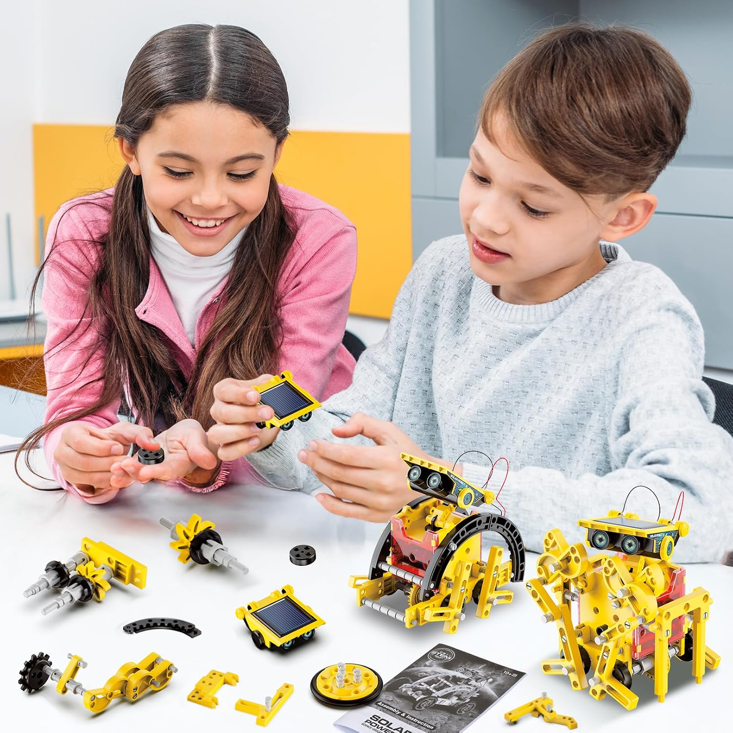 Detalle de Hot Bee Solar Roboter Kinder – Solarbetriebenes Ingenieurs-Abenteuer für 8–12 Jahre