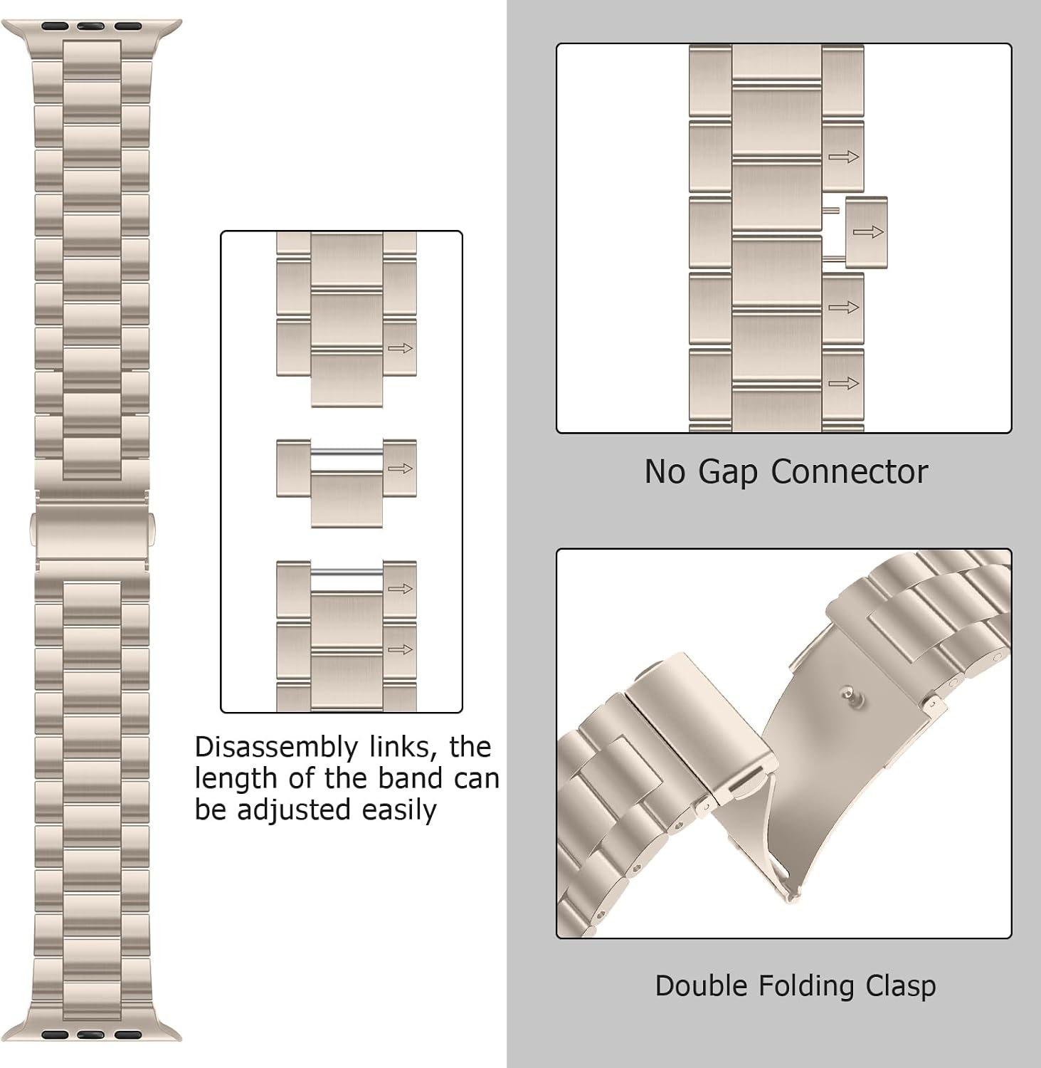 Thumbnail 4 de Anlinser Metal Strap for Apple Watch 49mm