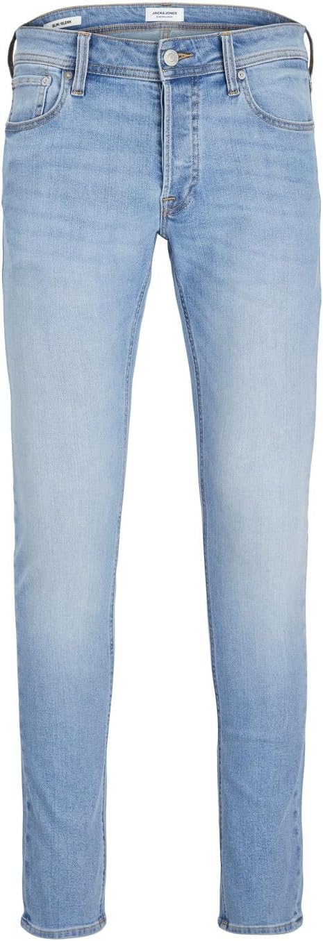 Detalle de JACK & JONES Jeans Slim Lavaggio Chiaro con Elastan – Vita bassa e taglio slim