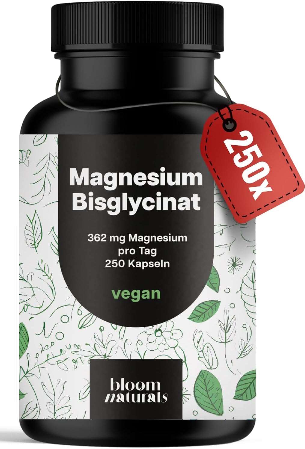 Detalle de Magnesium Bisglycinat Hochdosiert 250 Kapseln
