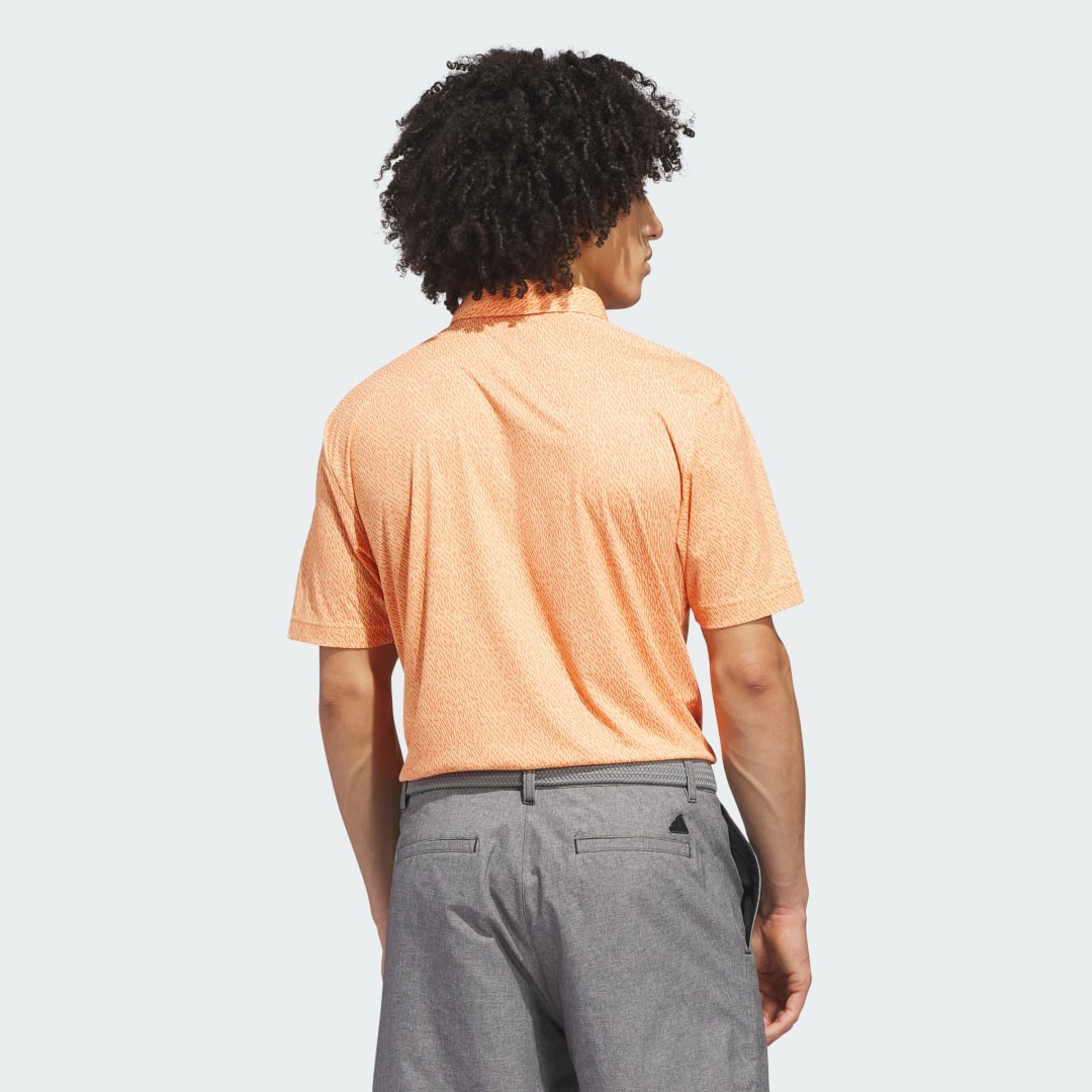 Detalle 2 de Adidas ULTIMATE365 Feather Print Polo Shirt – Naranja