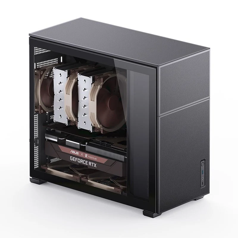 Thumbnail 1 de Jonsbo D41 MESH Negro: Torre ATX/Micro ATX/Mini-ATX con esqueleto de ventilación óptima