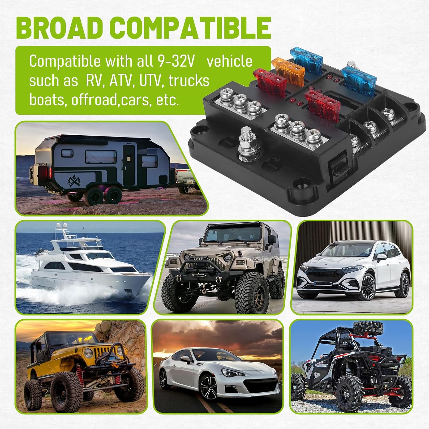 Thumbnail 6 de Chelhead 6 Way Boat Fuse Block 12V 🔌