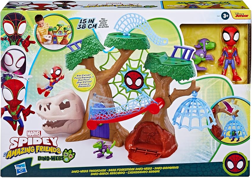 Thumbnail 2 de Spidey and his Amazing Friends Marvel Set de juego Dino-árbol arácnido