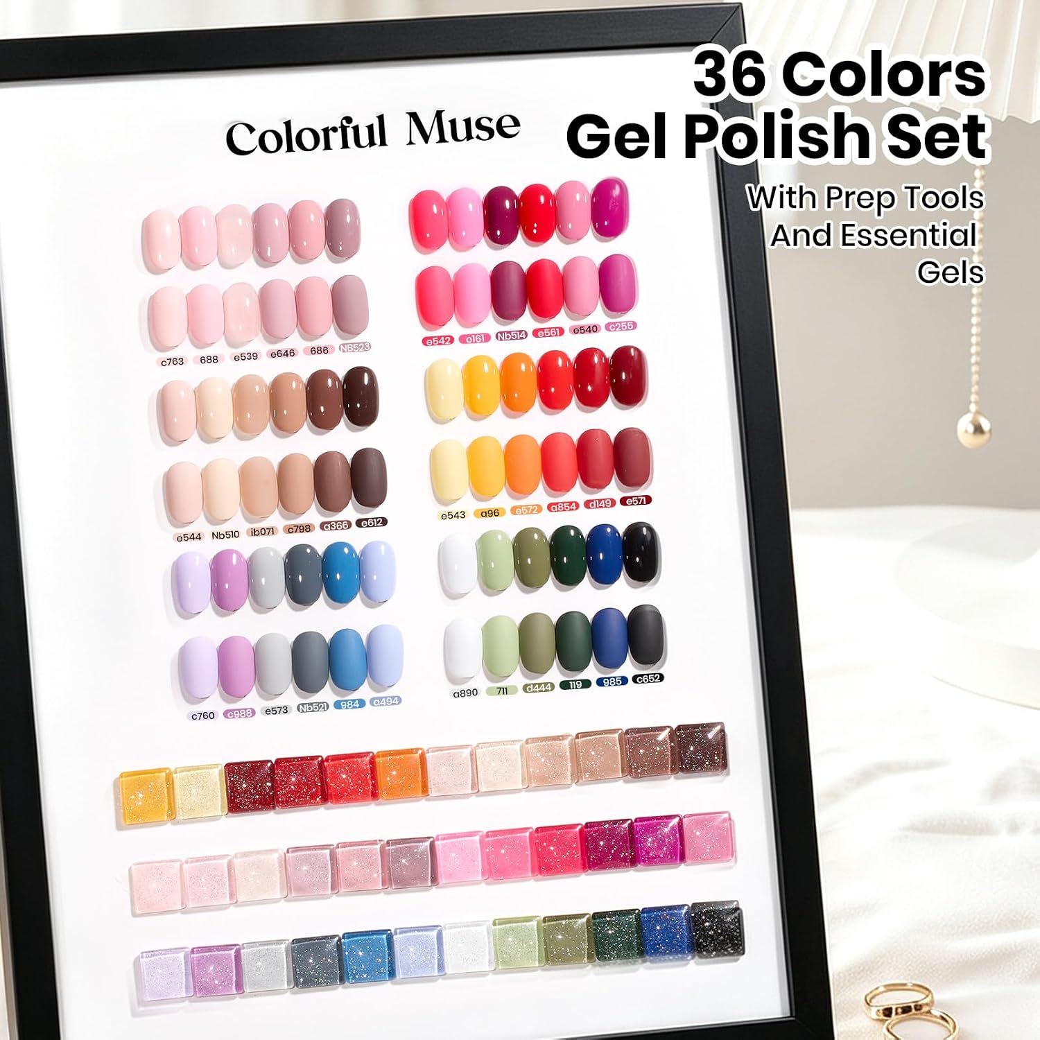 Detalle 2 de beetles 44pcs Gel Nail Polish Set ๐