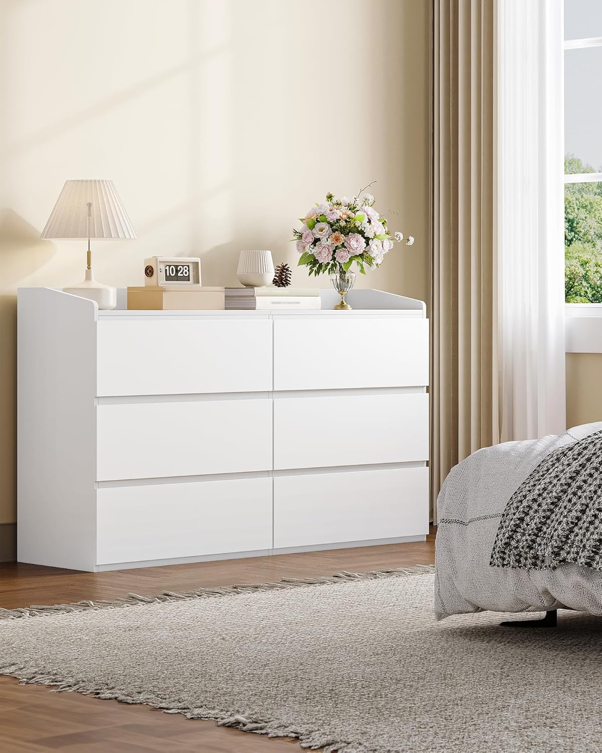 Thumbnail 1 de Hzuaneri Commode 138 cm, 6 Tiroirs — rangement élégant et pratique pour salon ou chambre