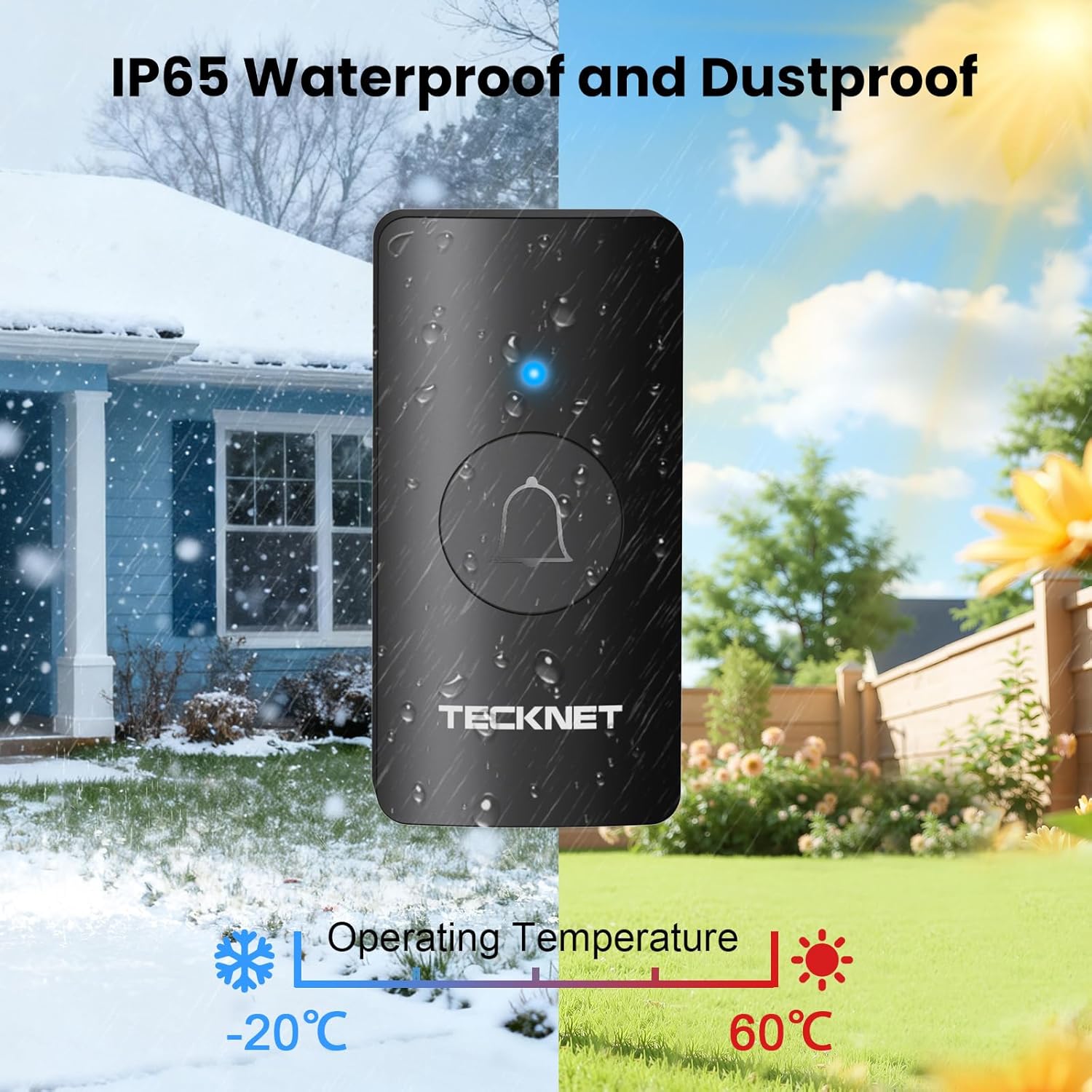 Thumbnail 3 de TECKNET Wireless Doorbell 2 Receivers