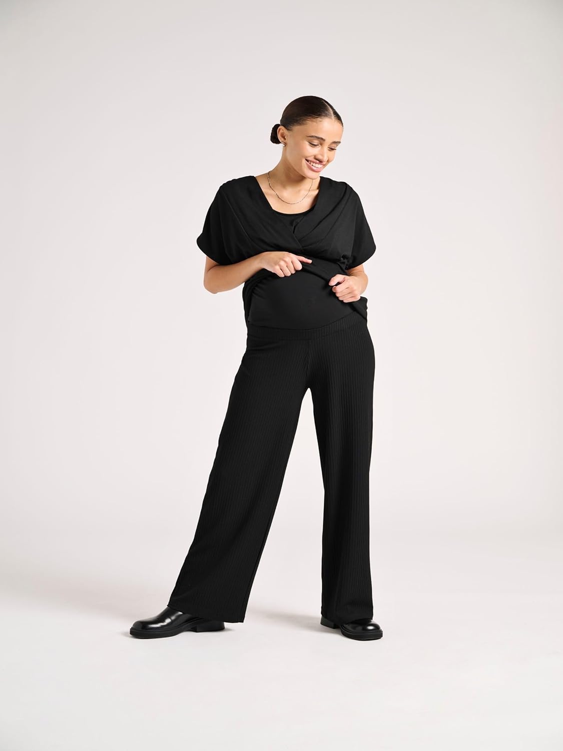 Thumbnail 2 de ONLY Wide Pant Olmemma JRS Noos Pantalon Large pour Femme – pantalon de maternité confortable
