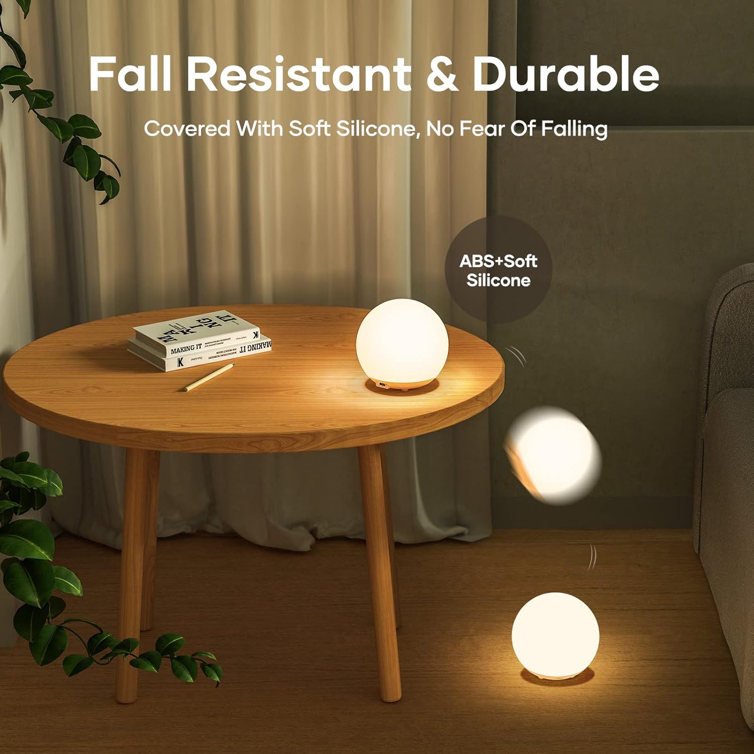 Thumbnail 6 de LED Night Light 7‑colour USB rechargeable touch lamp 🌙