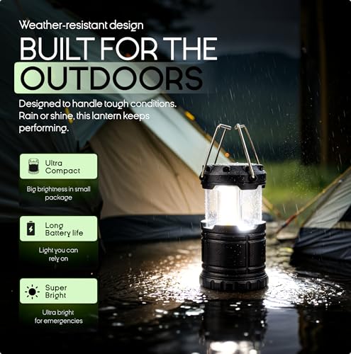 Thumbnail 7 de MalloMe Camping Lights LED Lantern: 360° COB Brightness in a Pocket-Sized, Battery-Powered Lantern