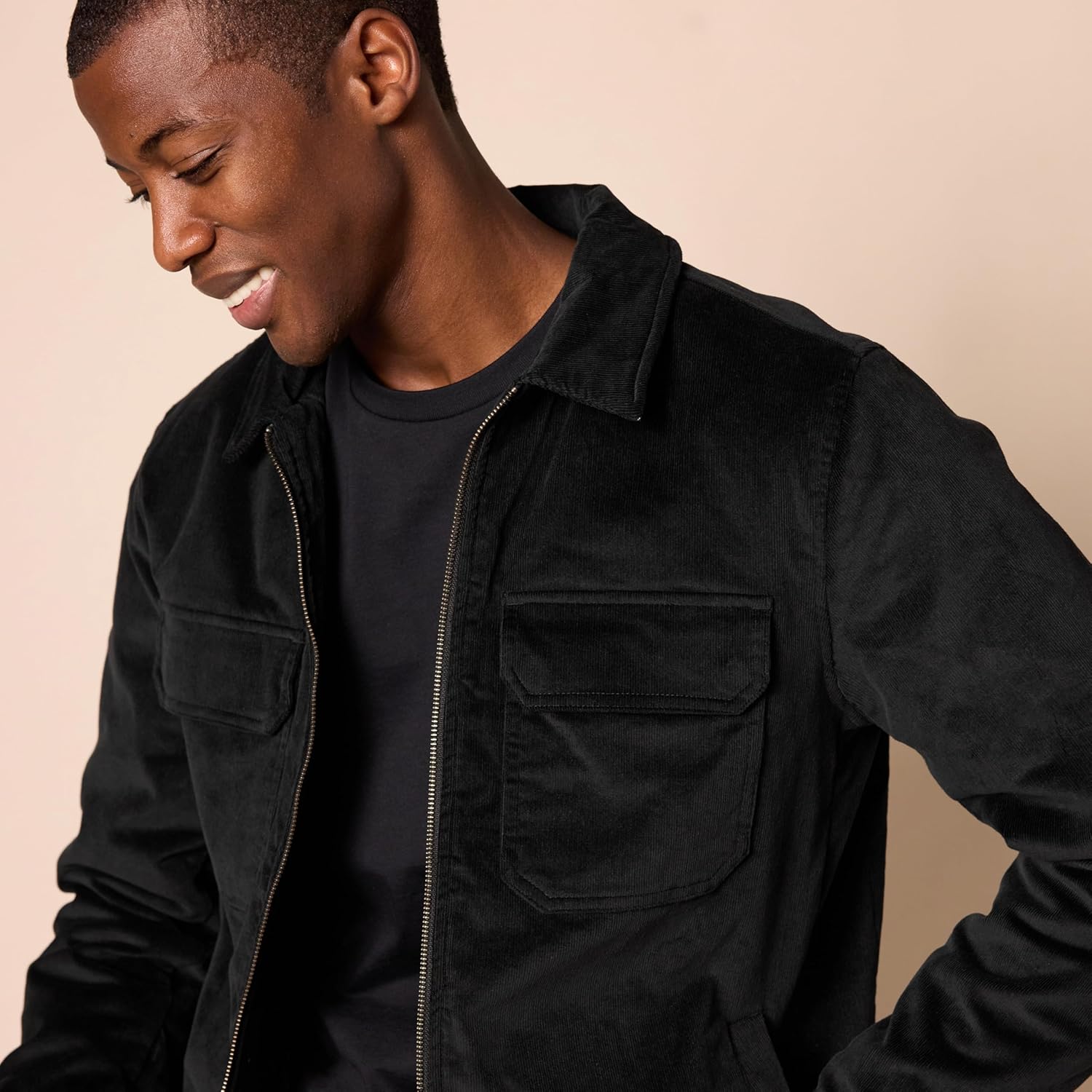 Thumbnail 3 de Amazon Essentials Herren Arbeitsjacke aus Cordstoff (Regular Fit, Big & Tall)