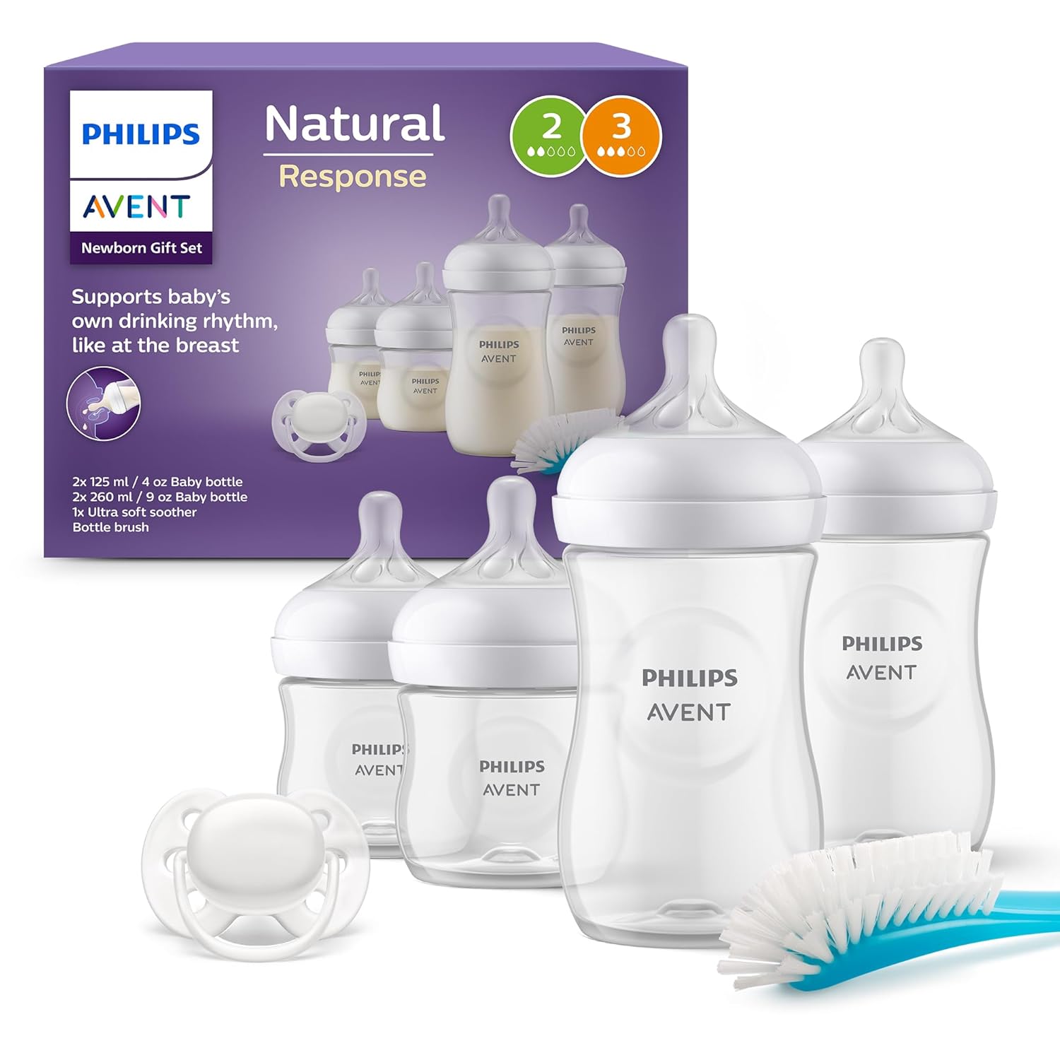 Detalle de AVENT Natural Response Babyflaschen 4er-Set