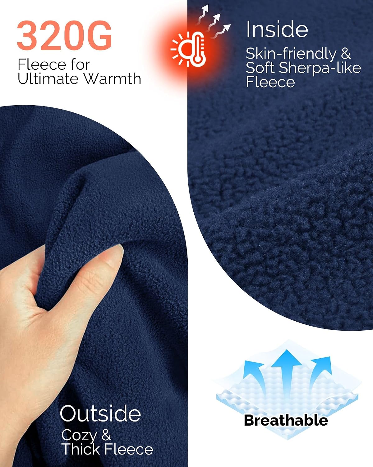 Thumbnail 2 de Outdoor Ventures women’s fleece jacket with full zip, hood and 6 pockets