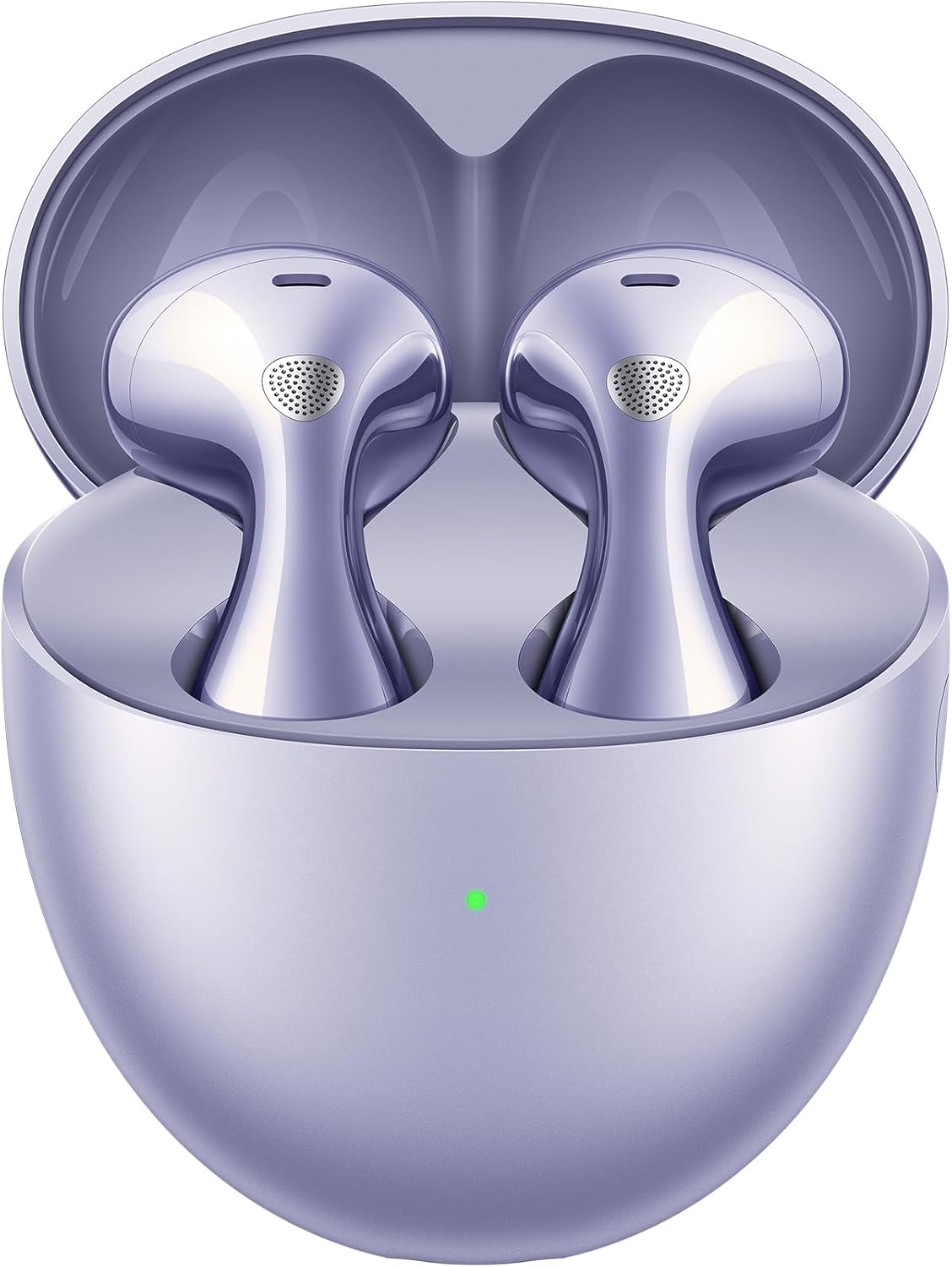 Detalle de HUAWEI FreeBuds 6 Wireless Earbuds (Purple) with open-fit ANC and dual-driver true sound