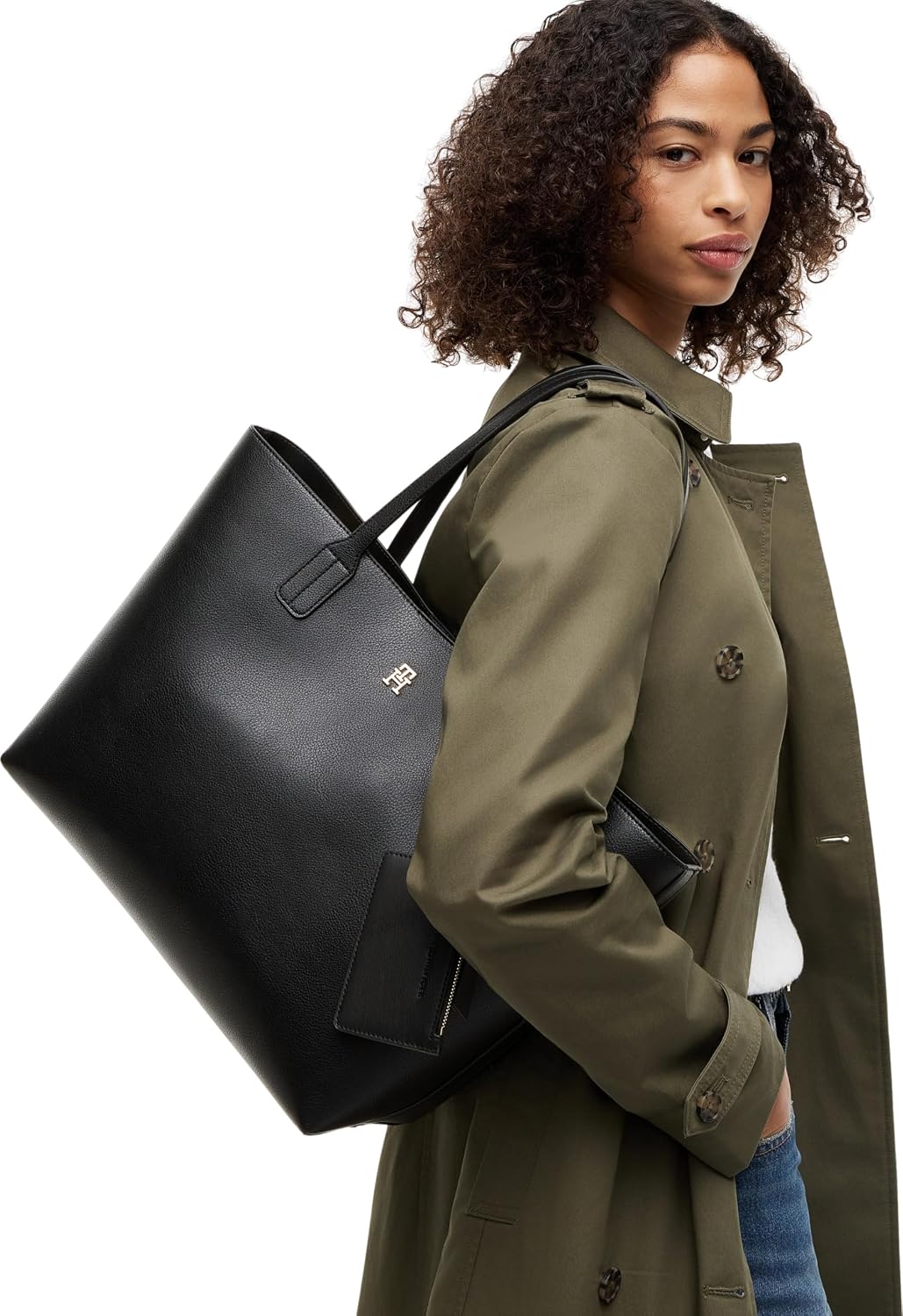 Detalle de Tommy Hilfiger Th Icon Tote AW0AW18724 Tragetasche