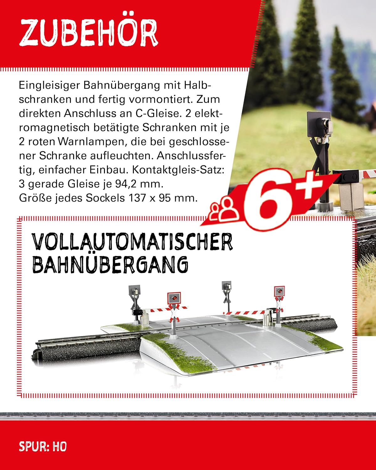 Detalle de Märklin 74924 Bahnübergang für H0