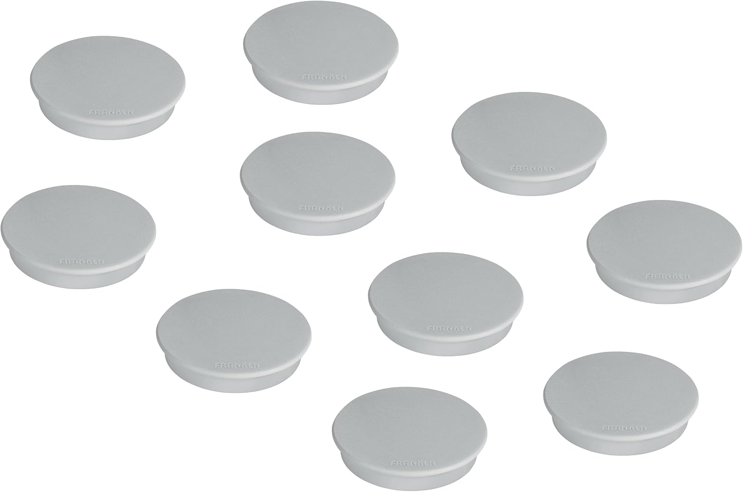 Detalle 2 de FRANKEN okrągłe magnesy 32 mm, czarne, siła przyczepności 800 g, 10 szt.