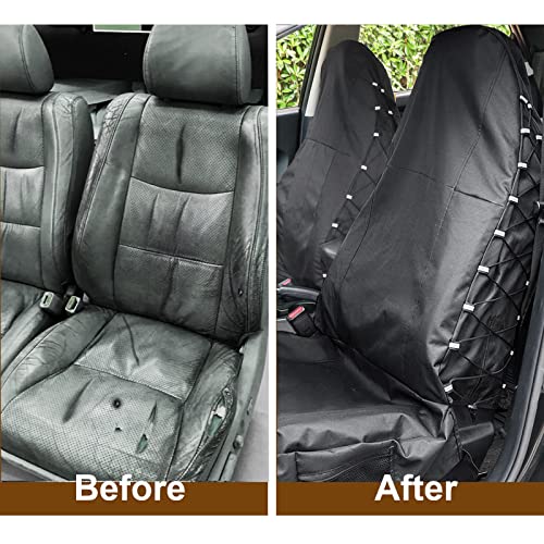 Detalle 2 de TIROL Waterproof Front Seat Covers for High Back Seats 💺