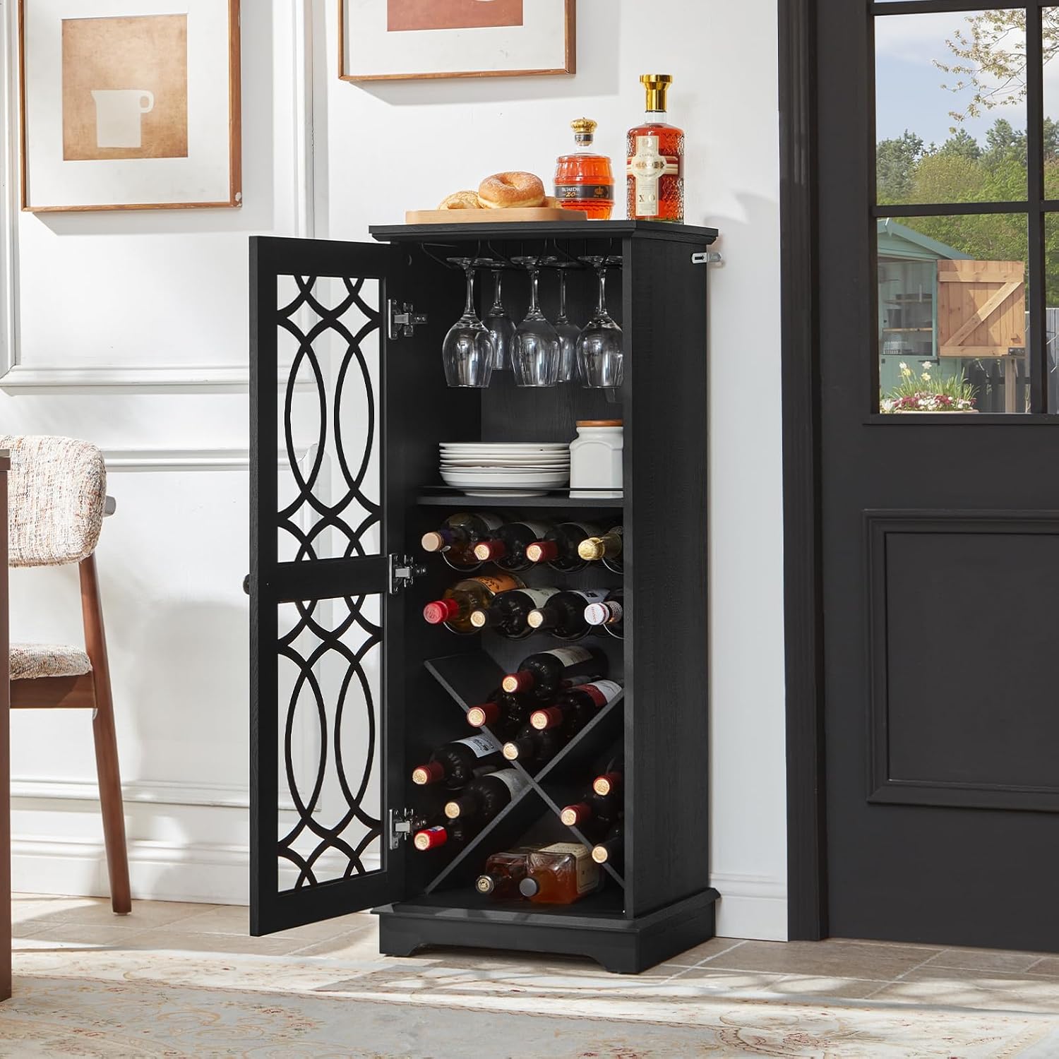 Detalle 1 de Joaxswe Wine Bar Cabinet, 43-inch