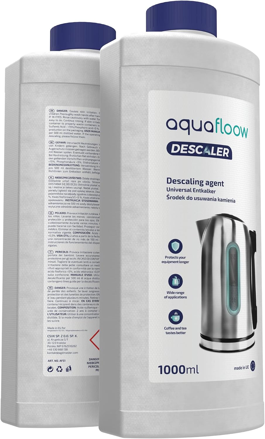 Detalle de Aquafloow onderhoudsset voor Philips/Saeco volautomaten met AquaClean-filters